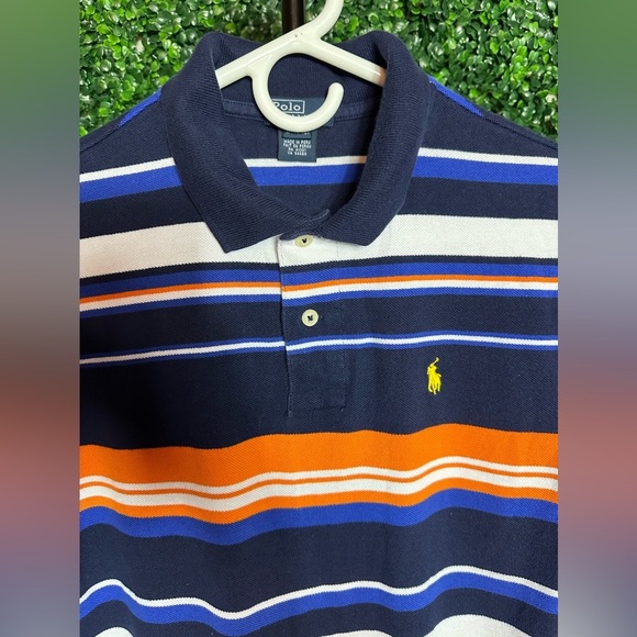 Ralph Lauren Polo Multi Color Short Sleeve Size L Polo Shirt - Picture 3 of 6